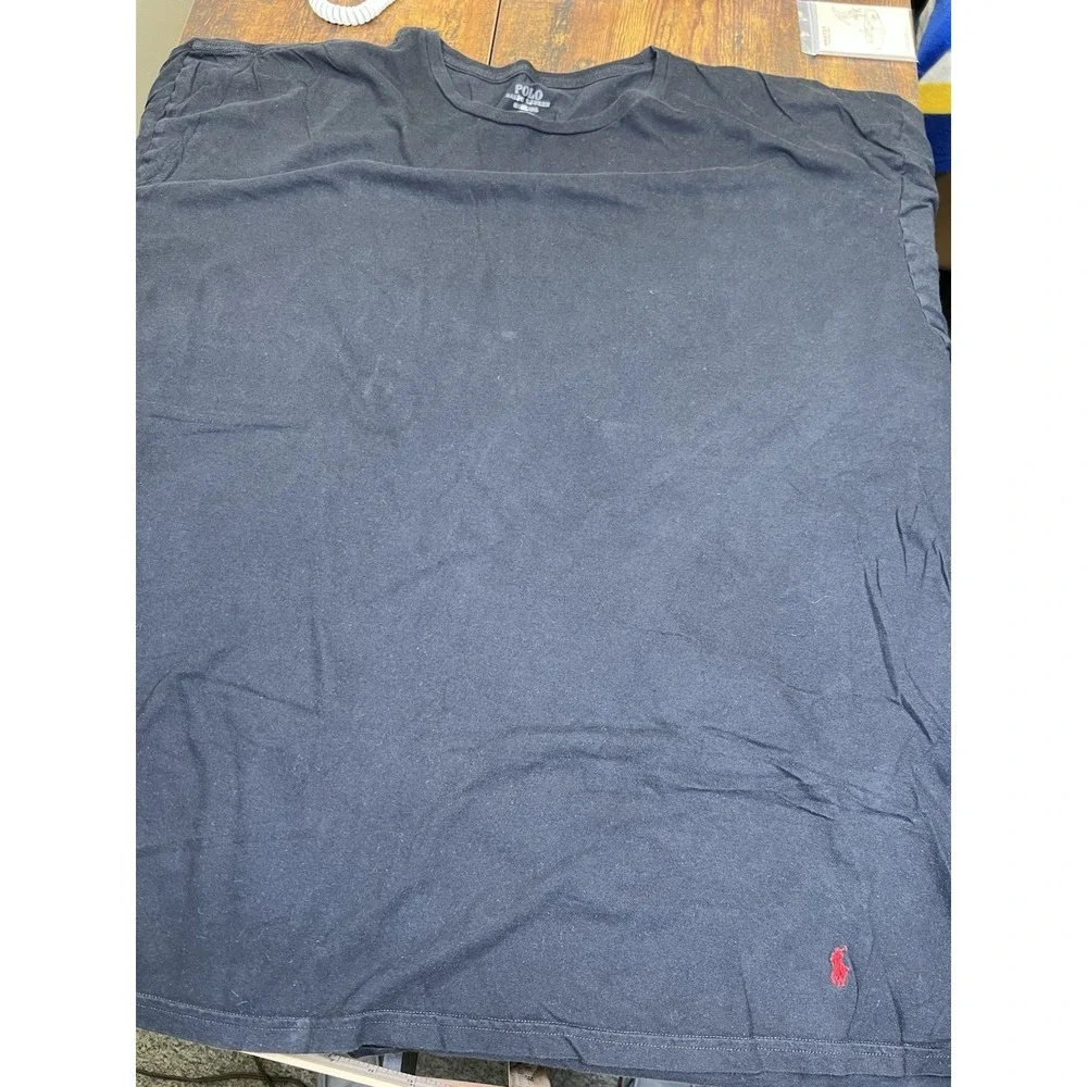 Lot Of 2 Men's Black Ralph Lauren Polo T-Shirts Red Pony Size 5XLT